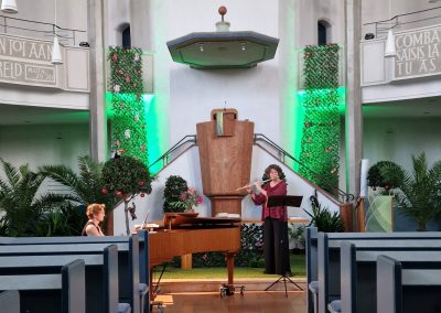 Konzert in der paradiesisch geschmückten Wallonisch-Niederländischen Kirche, Hanau